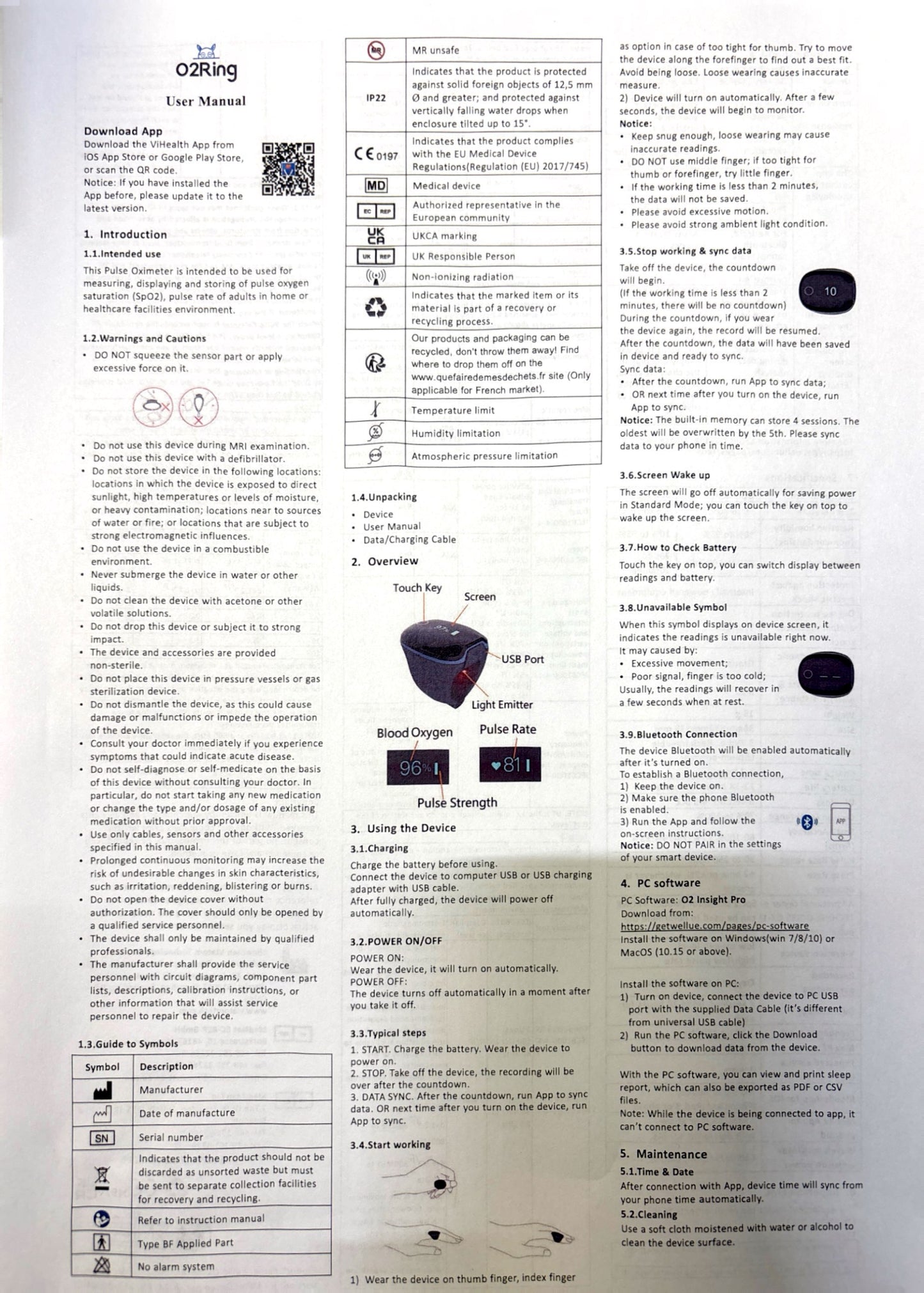 O2Ring Pulse Oximter